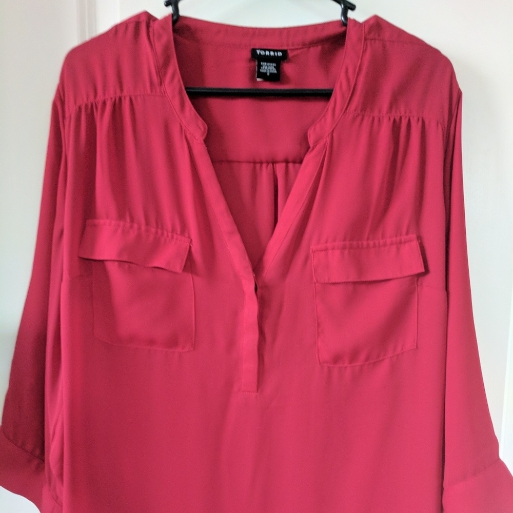 Harper-Georgette Pullover blouse